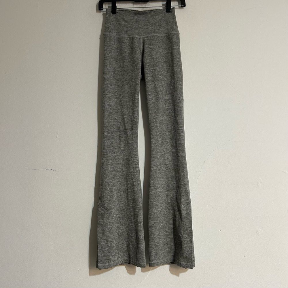 Aerie Offline Hugger Bootcut Split Leg Flare Yoga Pants Heathered Grey Small